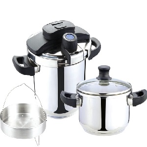خرید اقساطی زودپز روگازی استیل تک قلو 6 لیتر دلمونتی DL1030