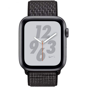 فروش نقدي و اقساطی ساعت هوشمند اپل واچ سری 4 مدل Nike 44mm Space Gray Aluminum Case with Black Nike Sport Loop