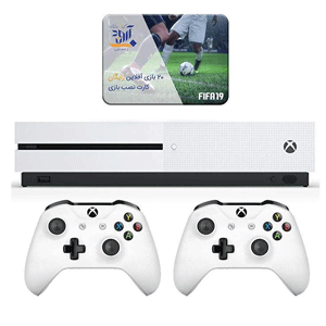 فروش اقساطی مجموعه کنسول بازی مایکروسافت مدل Xbox One S ظرفیت 1 ترابایت به همراه ۲۰