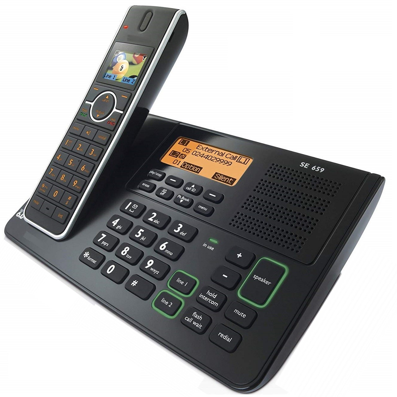 فروش اقساطی تلفن بی‌ سیم دوخط مدل SE6591B