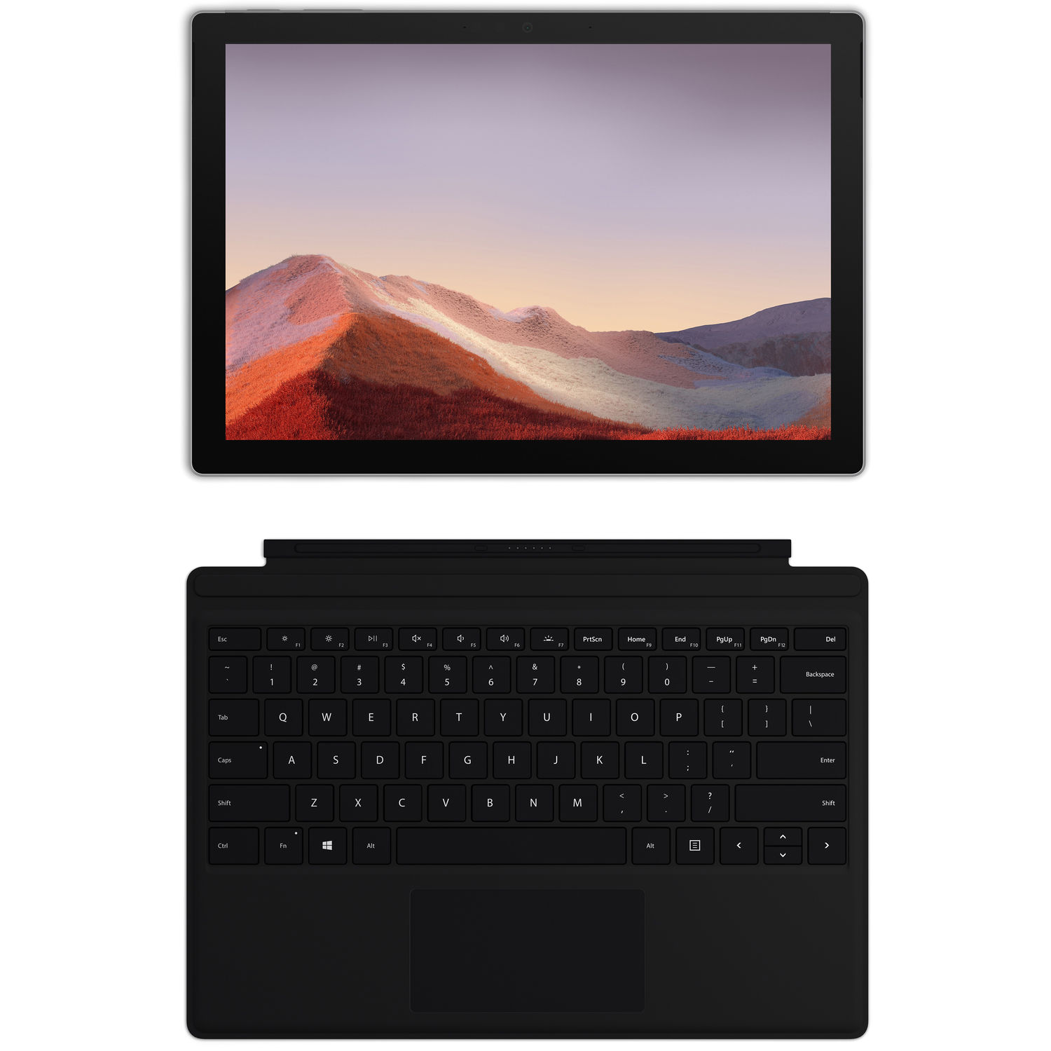 فروش نقدی و اقساطی تبلت مایکروسافت مدل Surface Pro 7 Plus - F ظرفیت 512 گیگابایت به همراه کیبورد Black Type Cover