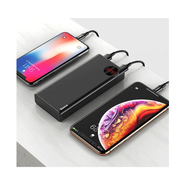 فروش نقدی و اقساطی شارژر همراه باسئوس مدل PPALL-MY01 ظرفیت 20000 میلی آمپر ساعت