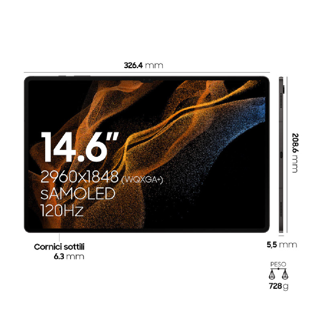 فروش نقدی واقساطی تبلت سامسونگ مدل Galaxy Tab S8 Ultra ظرفیت 128 گیگابایت و رم 8 گیگابایت