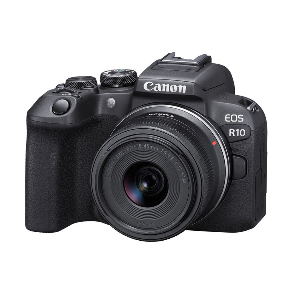 فروش نقدي و اقساطي دوربین دیجیتال بدون آینه کانن مدل EOS R10 به همراه لنز 45-18