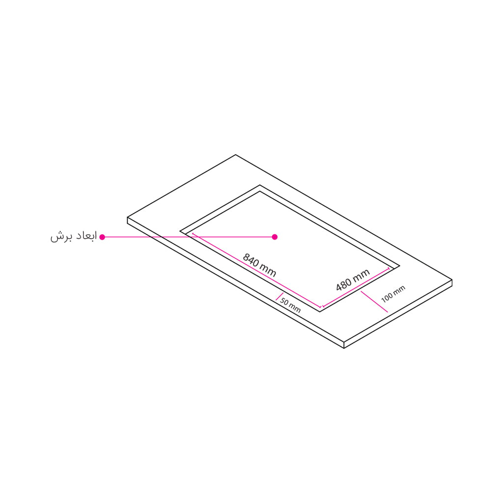 فروش نقدي و اقساطي اجاق گاز صفحه‌ای پنج شعله کن مدل GT502