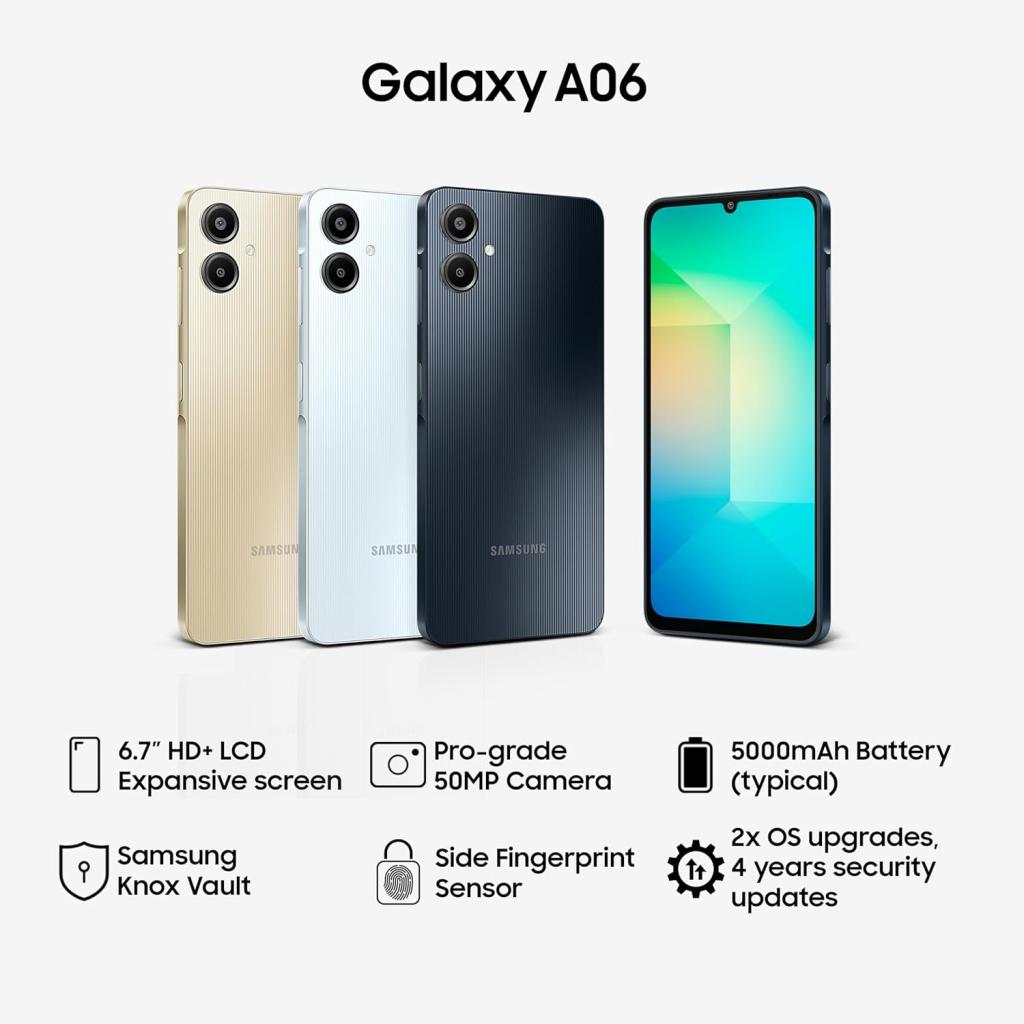 فروش نقدی و اقساطی گوشی موبايل سامسونگ مدل Samsung Galaxy A06 4G ظرفیت 128 گیگابایت رم 6 گیگابایت