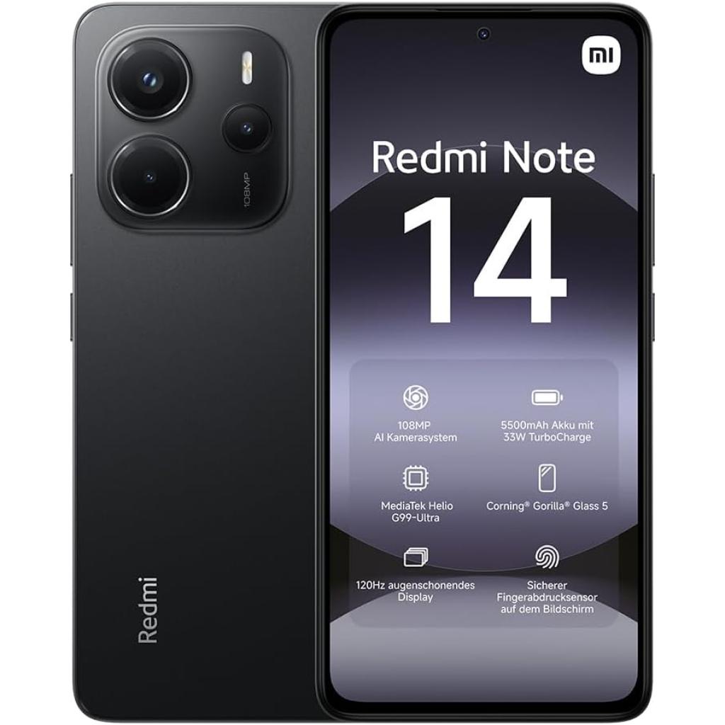 فروش نقدي و اقساطي گوشي موبايل شیائومی مدل Redmi Note 14 4G ظرفیت 256 گیگابایت رم 8 گیگابایت