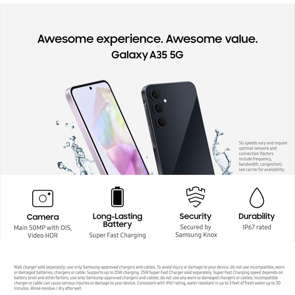 فروش نقدی و اقساطی گوشی موبایل سامسونگ مدل Galaxy A35 دو سیم کارت ظرفیت 128 گیگابایت رم 8 گیگابایت ویتنام