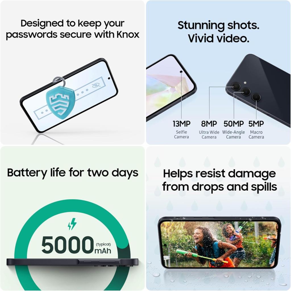 فروش نقدی و اقساطی گوشی موبایل سامسونگ مدل Galaxy A35 دو سیم کارت ظرفیت 128 گیگابایت رم 8 گیگابایت ویتنام
