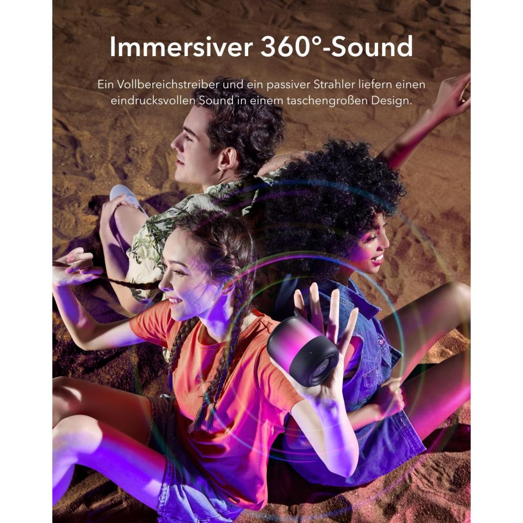 فروش اسپیکر بلوتوثی قابل حمل انکر 8 وات مدل Anker Soundcore Glow Mini A3136
