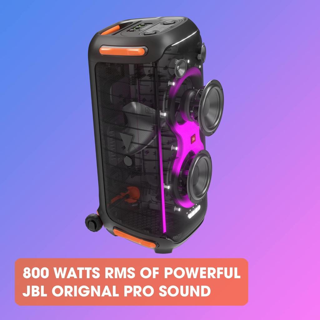 فروش نقدي و اقساطي اسپیکر بلوتوثی قابل حمل جی بی ال 800 وات مدل JBL PartyBox 710