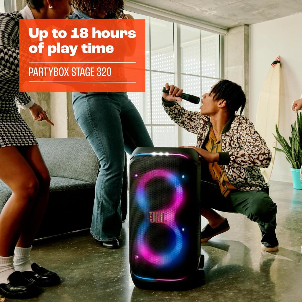 فروش نقدي و اقساطي اسپیکر بلوتوثی قابل حمل جی بی ال 240 وات مدل JBL Partybox Stage 320