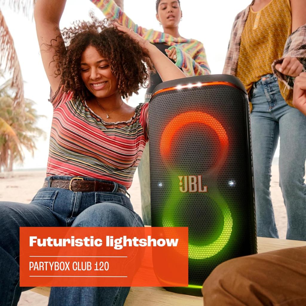 فروش نقدي و اقساطي اسپیکر بلوتوثی قابل حمل جی بی ال 160 وات مدل JBL PartyBox Club 120