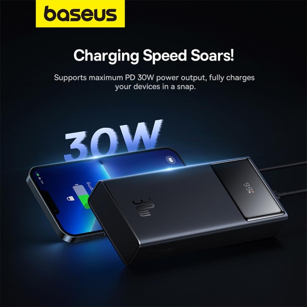 فروش پاوربانک 10000 میلی آمپر باسئوس 30 وات مدل Baseus Star-Lord Digital Display Fast Charging Power Bank 10000mAh 30W