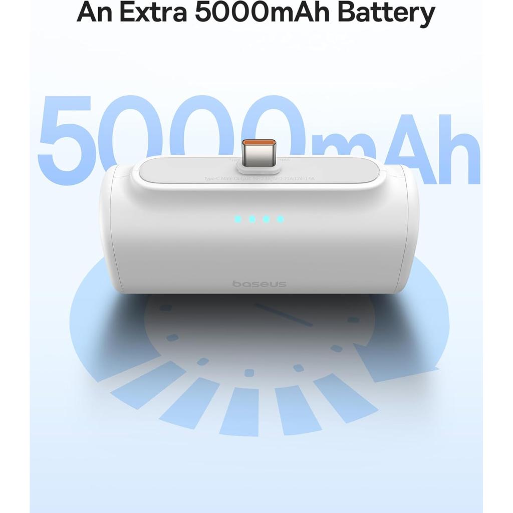 فروش پاور بانک 5000 میلی آمپر باسئوس مدل Baseus Compact Fast Charging Power Bank Type-C Edition 5000mAh 20W