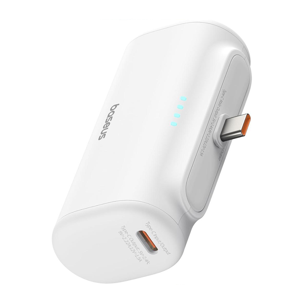 فروش پاور بانک 5000 میلی آمپر باسئوس مدل Baseus Compact Fast Charging Power Bank Type-C Edition 5000mAh 20W