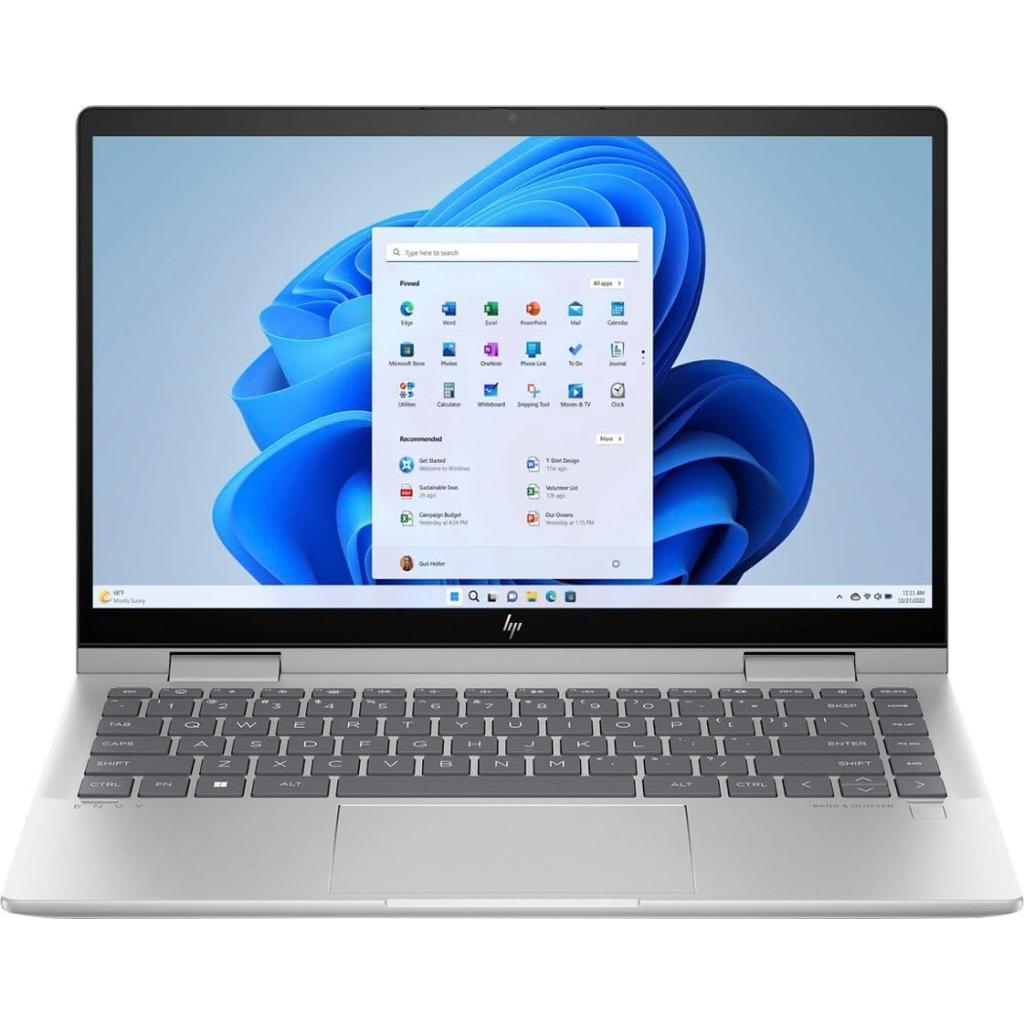 فروش نقدي و اقساطي لپ تاپ 14 اینچی اچ‌ پی مدل HP ENVY X360 14 ES1013DX Core 5 120U 8GB DDR4 512GB SSD IPS Touch Win