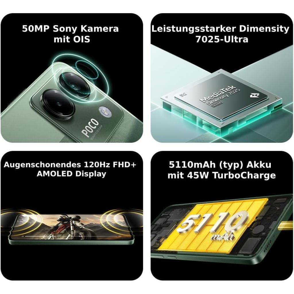 فروش نقدي و اقساطي گوشی موبایل شیائومی مدل Poco M7 Pro 5G دو سیم کارت ظرفیت 256 گیگابایت و رم 12 گیگابایت-