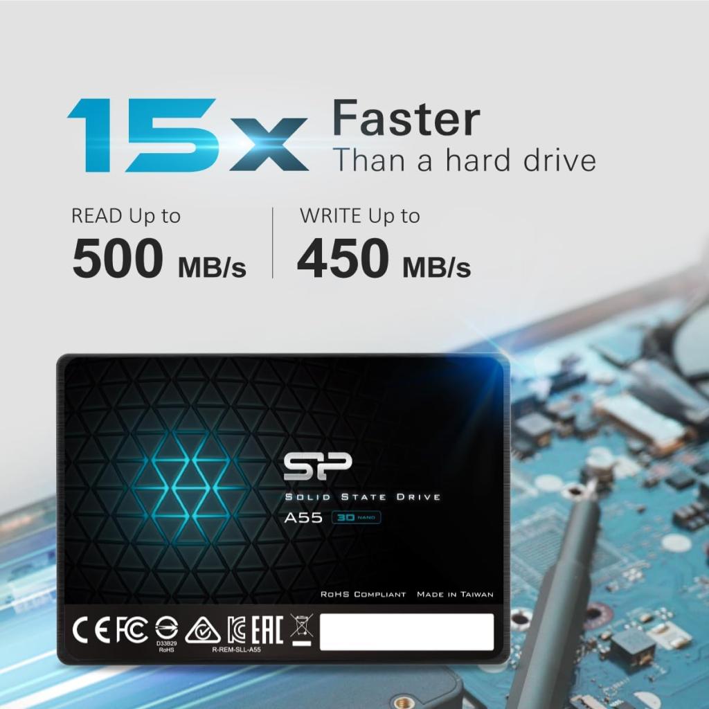 فروش نقدی واقساطی حافظه اس اس دی اینترنال 128 گیگابایت سیلیکون پاور مدل Silicon Power Ace A55 Int