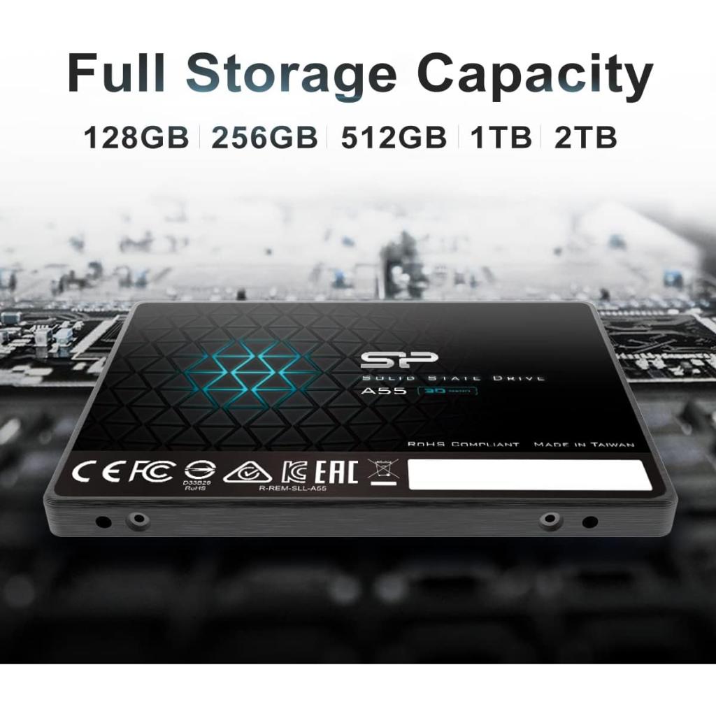 فروش نقدی واقساطی حافظه اس اس دی اینترنال 128 گیگابایت سیلیکون پاور مدل Silicon Power Ace A55 Int