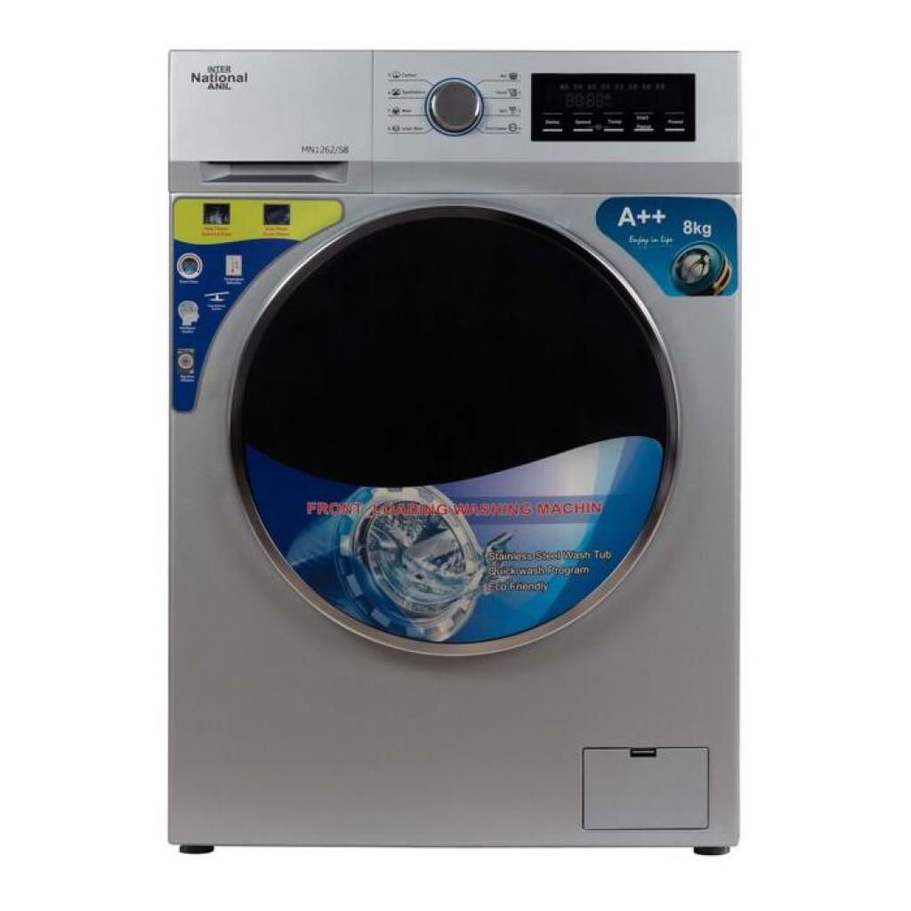 فروش نقدي و اقساطي ماشین لباسشویی اینترناسیونال آنیل 8 کیلویی مدل MN1262-S8 1400 دور در دقیقه