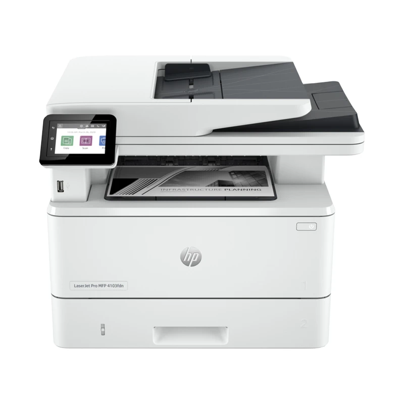 فروش نقدي و اقساطي پرینتر چند کاره لیزری اچ‌ پی مدل LaserJet Pro MFP 4103fdn