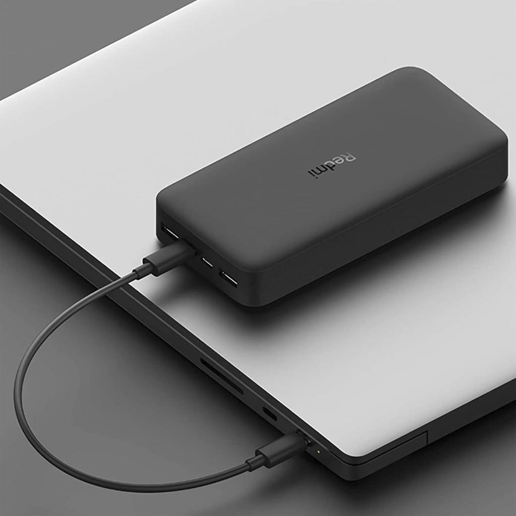 فروش نقدي و اقساطي پاوربانک شیائومی مدل Redmi PB200LZM ظرفیت 20000 میلی آمپرساعت به همراه کابل تبدیل microUSB