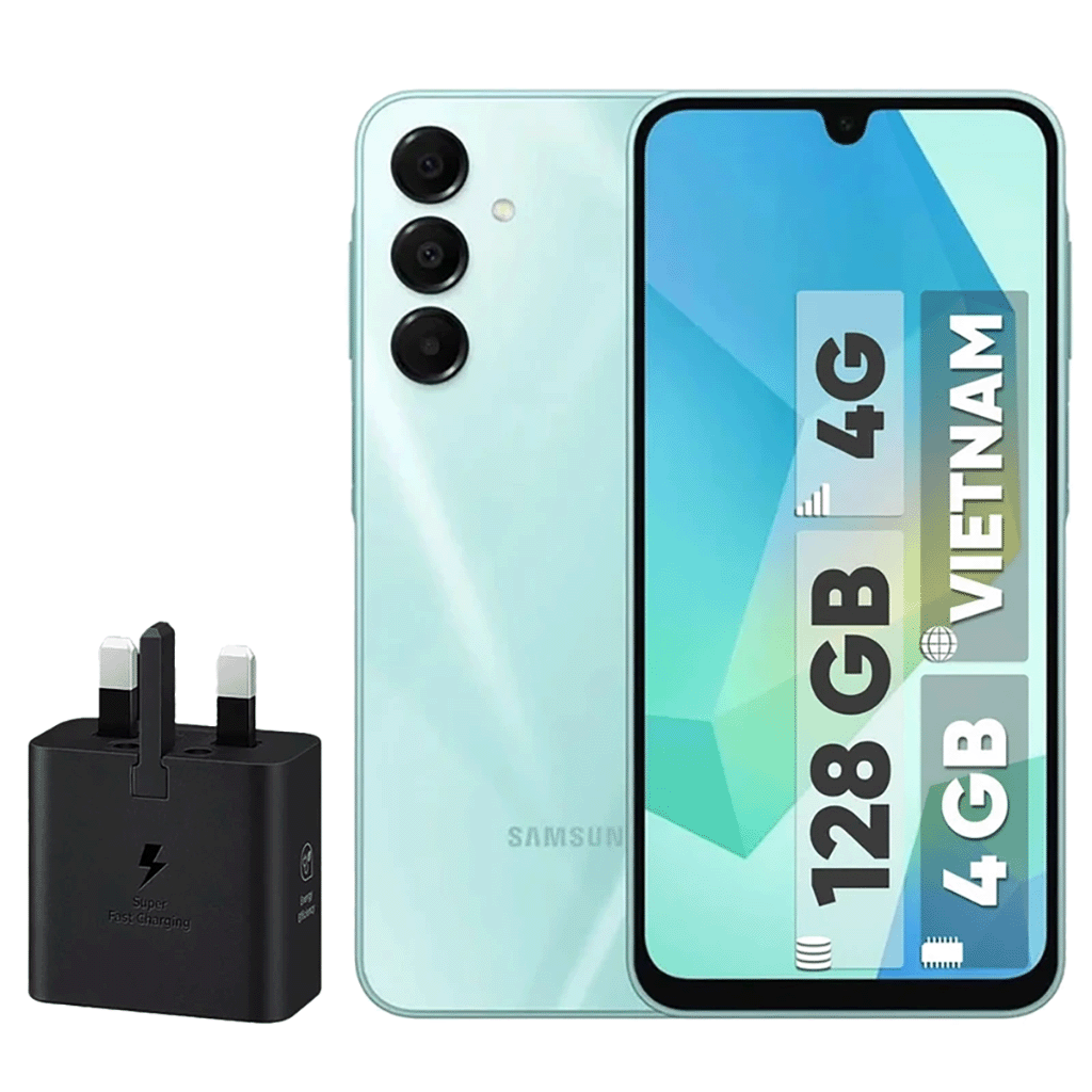 گوشی موبایل سامسونگ مدل Samsung Galaxy A16 4G ظرفیت 128 گیگابایت رم 6 گیگابایت - ویتنام- همراه شارژر-سه-پین