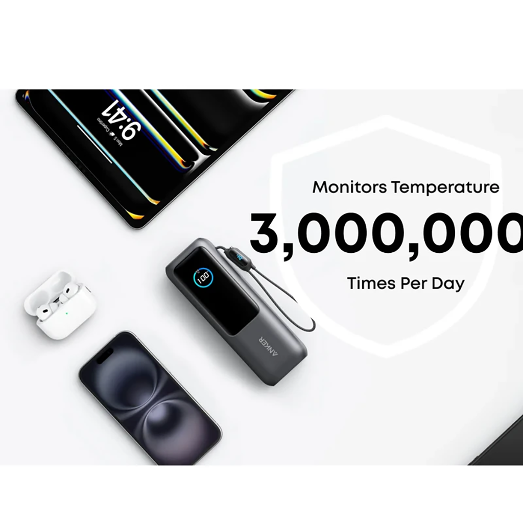 فروش اقساطی پاوربانک انکر مدل A1695 ظرفیت 25000 میلی آمپر ساعت توان 165 وات