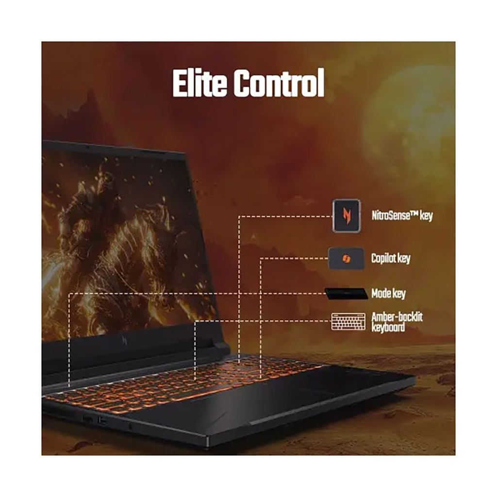 لپ تاپ ایسر 16 اینچی مدل Nitro V16 ANV16 i7 14650HX 40GB 2TB RTX4050