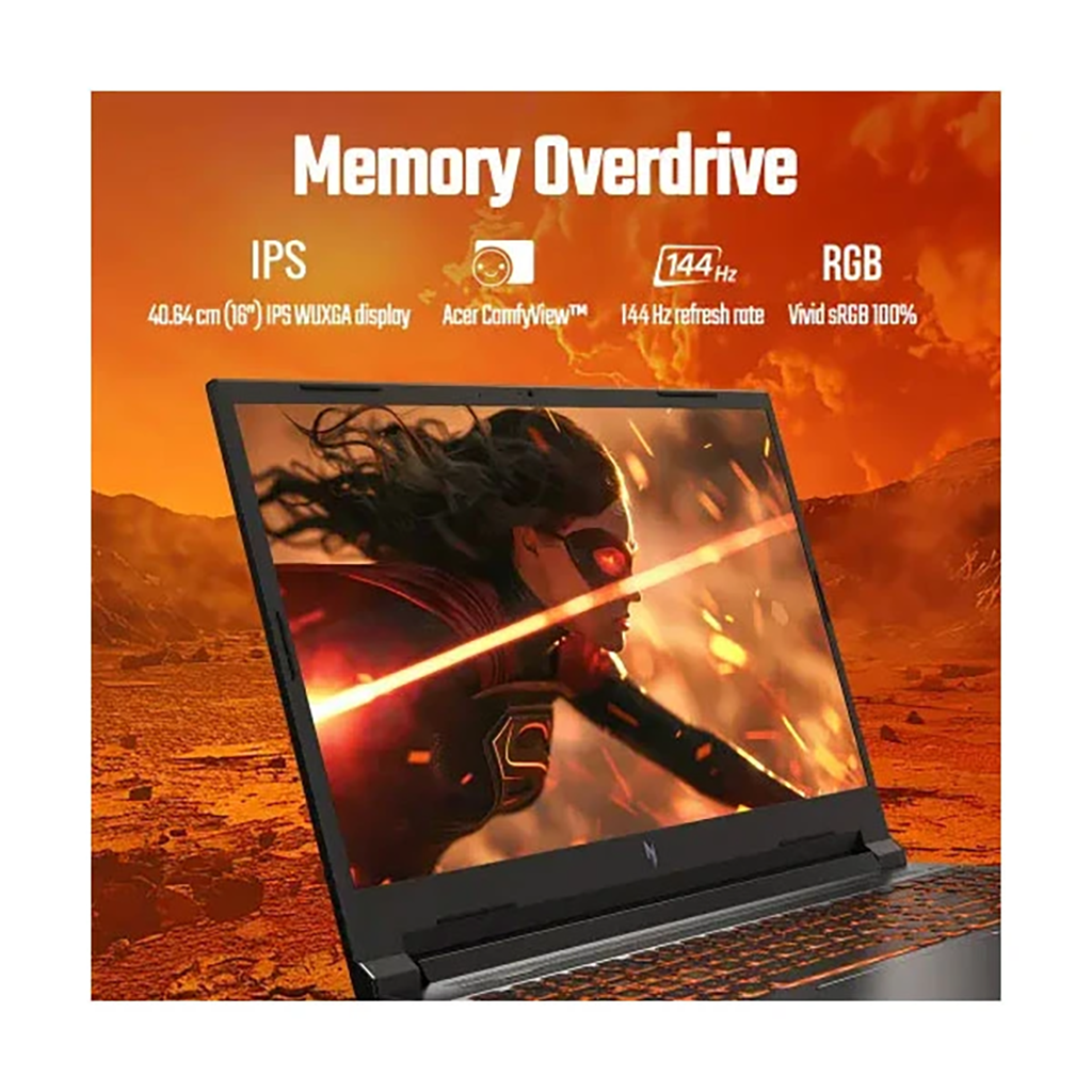 لپ تاپ ایسر 16 اینچی مدل Nitro V16 ANV16 i7 14650HX 40GB 2TB RTX4050