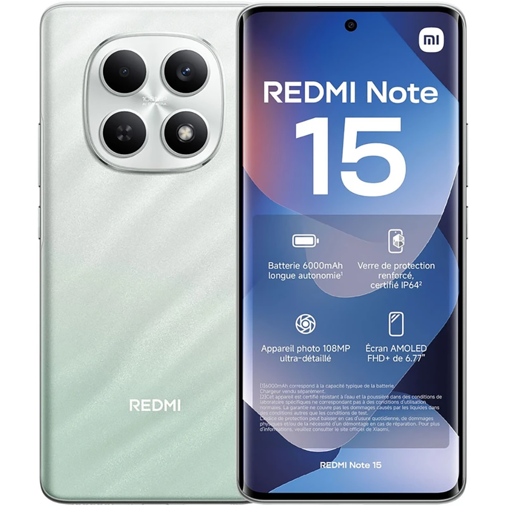 فروش نقدي و اقساطي گوشی موبایل شیائومی مدل Redmi Note 15 4G دو سیم کارت ظرفیت 256 گیگابایت و رم 8 گیگابایت