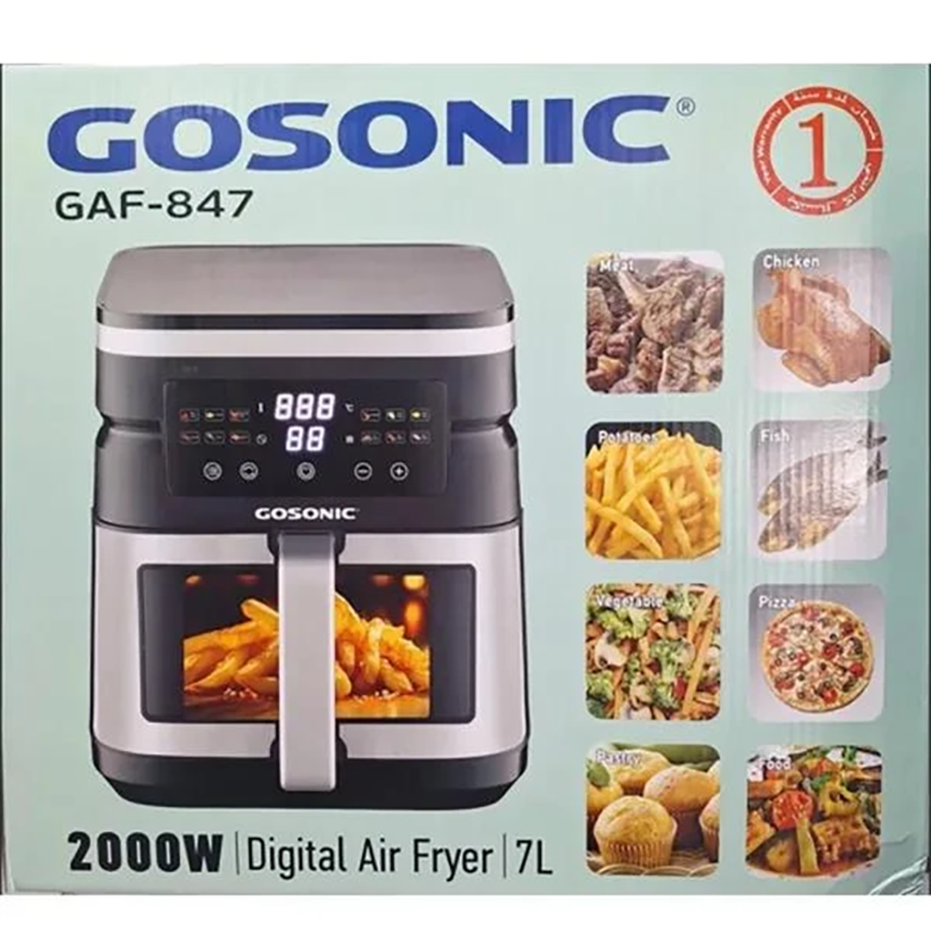 فروش نقدي و اقساطی سرخ‌کن بدون روغن 7 لیتر گوسونیک مدل GAF-847