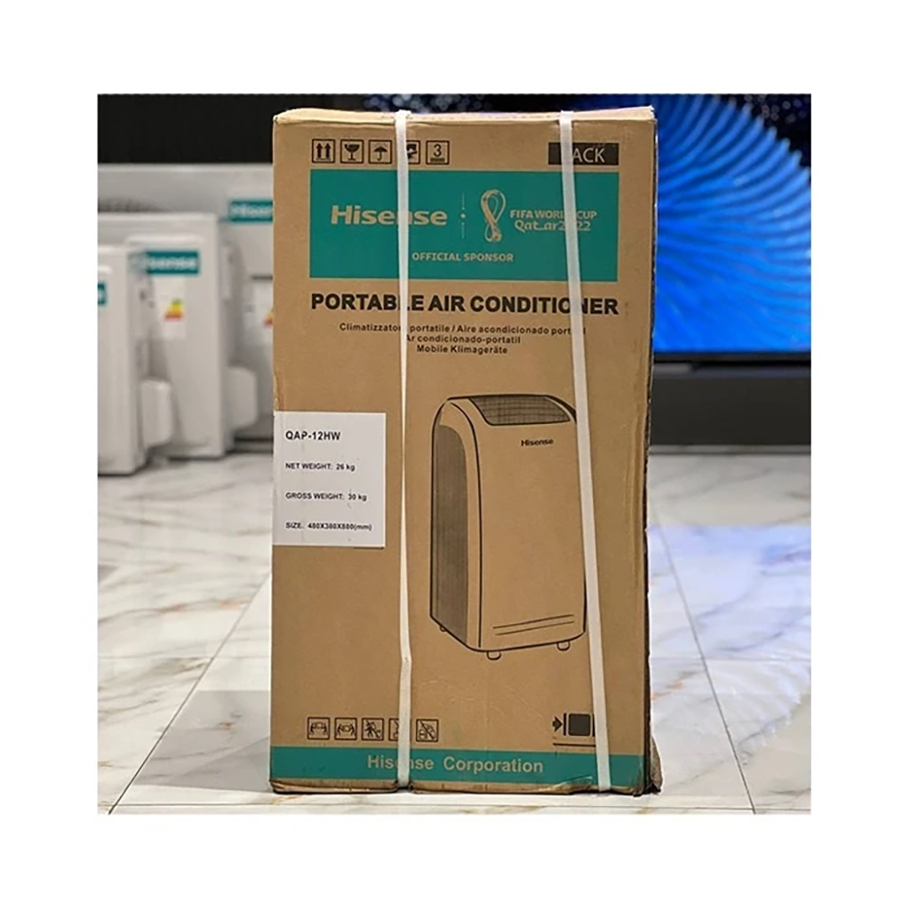 فروش نقدي و اقساطي کولر گازی پرتابل 12000 دور ثابت هایسنس مدل QAP-12HW