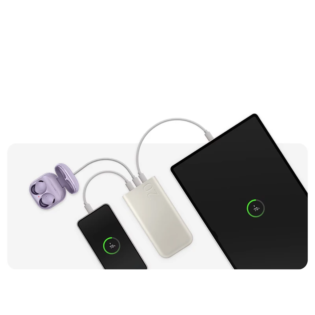 فروش نقدي و اقساطي پاوربانک 45 وات سامسونگ مدل Battery Pack EB-P4520 ظرفیت 20000 میلی‌آمپر ساعت