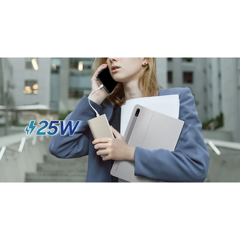 فروش نقدي و اقساطي پاوربانک 25 وات سامسونگ مدل EB-P3400 ظرفیت 10000 میلی آمپر ساعت