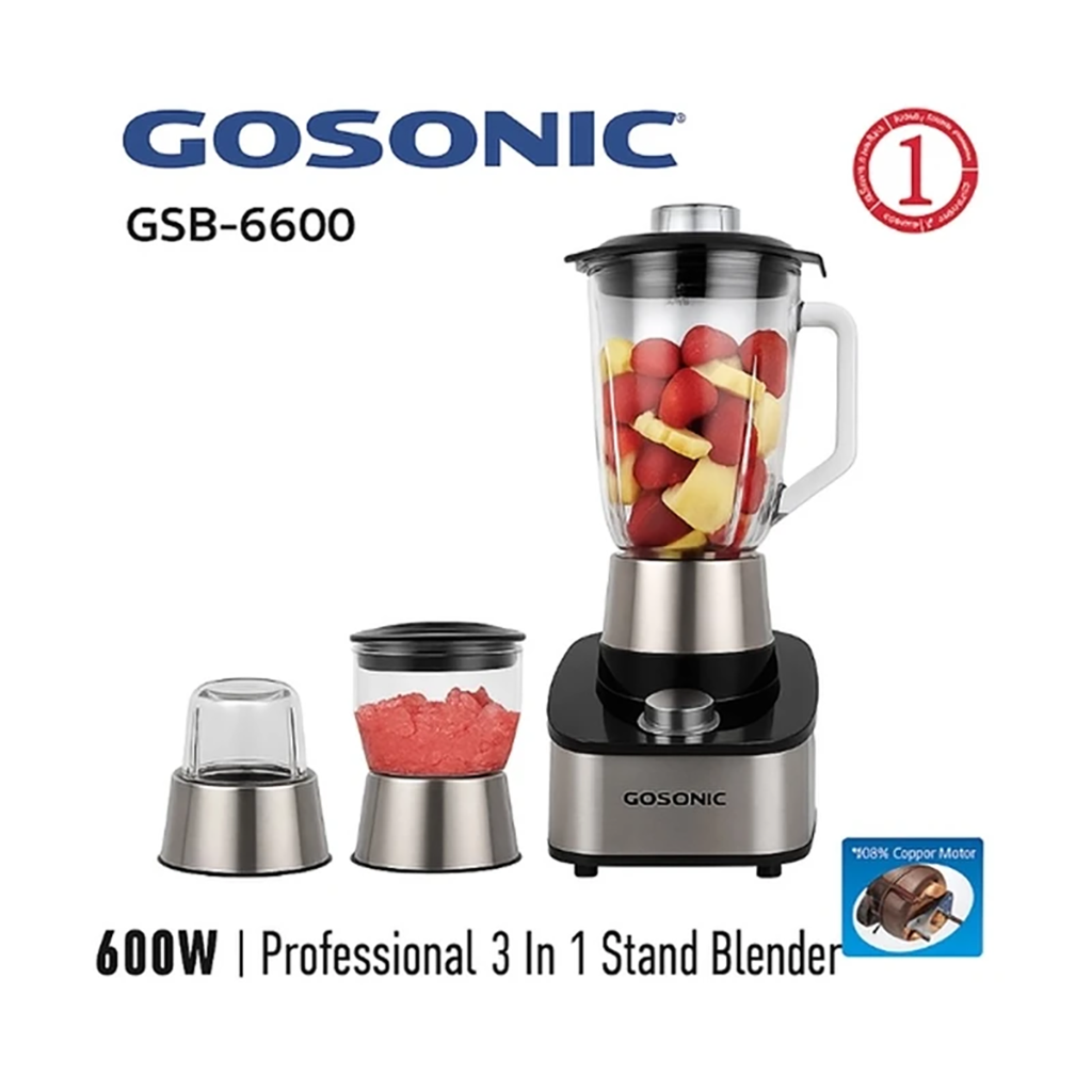 فروش نقدي و اقساطي مخلوط کن و آسیاب کن 1.5 لیتری گوسونیک مدل GSB-6600