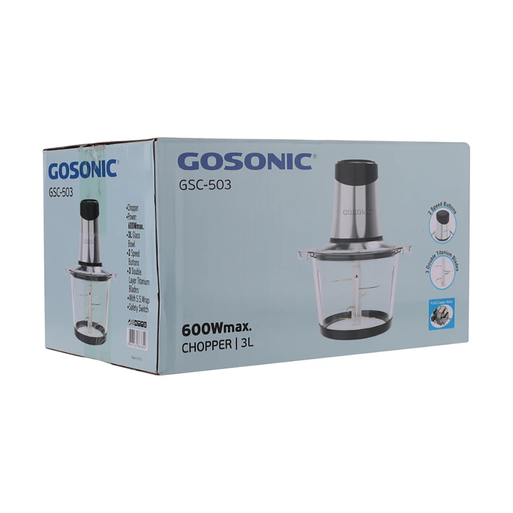 فروش نقدي و اقساطی خردکن 3 لیتری گوسونیک مدل GSC-503
