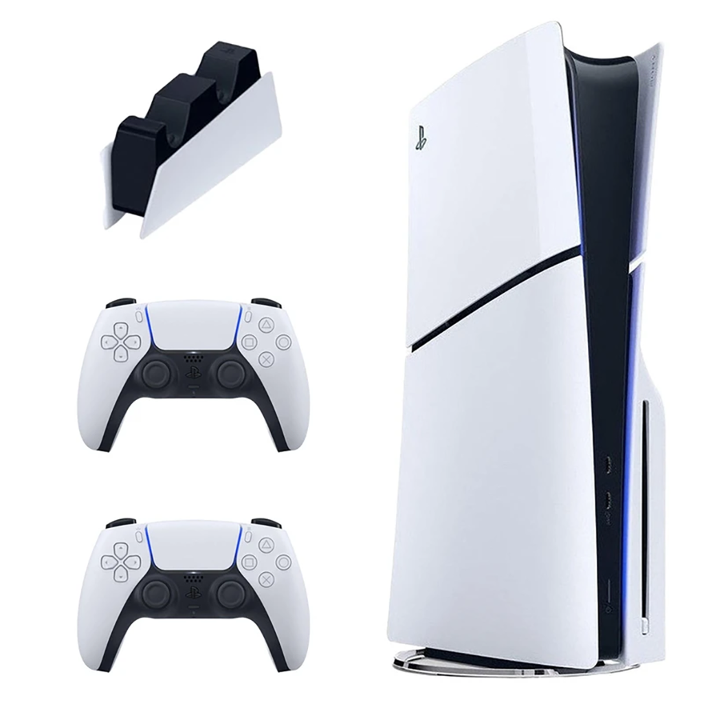 فروش نقدی و اقساطی کنسول بازی سونی PlayStation 5 Slim یک ترابایت به همراه دسته اضافی و پایه شارژر