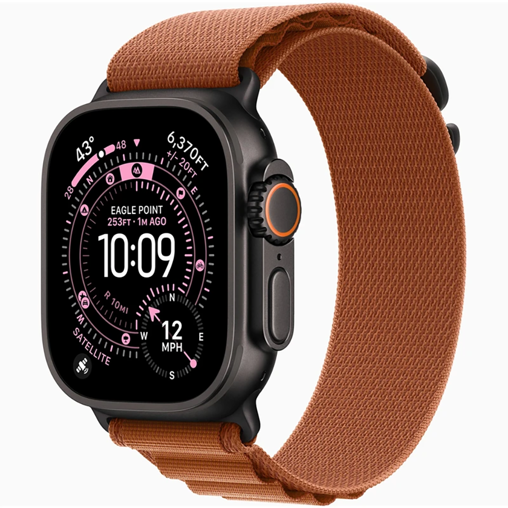فروش نقدی و اقساطی ساعت هوشمند 49 میلی متری اپل مدل Ultra 3 Black Titanium Case با بند Alpine