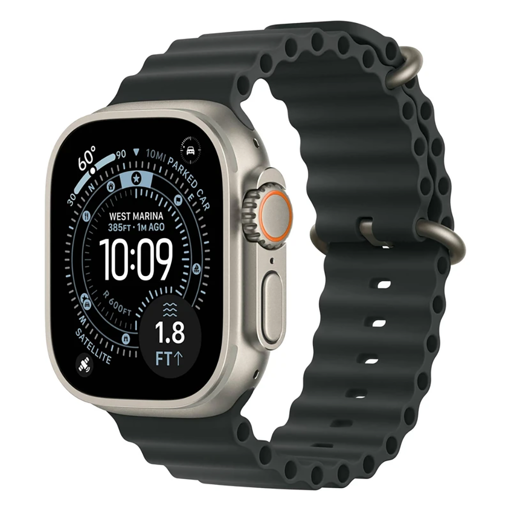 فروش نقدی و اقساطی ساعت هوشمند 49 میلی متری اپل مدل Ultra 3 Natural Titanium Case با بند Ocean