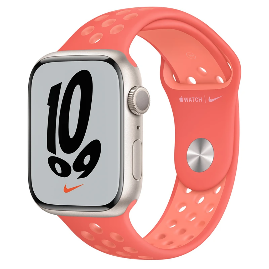 فروش نقدی و اقساطی ساعت هوشمند اپل مدل Series 7 45mm Aluminum Case with Nike Sport Band