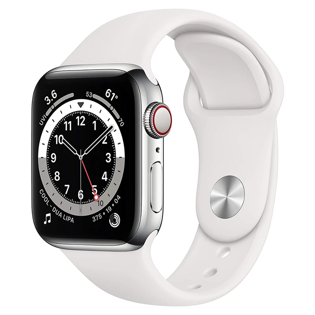 فروش نقدی و اقساطی ساعت هوشمند اپل واچ سری 6 مدل 40mm Aluminum Case with Sport silicone Band