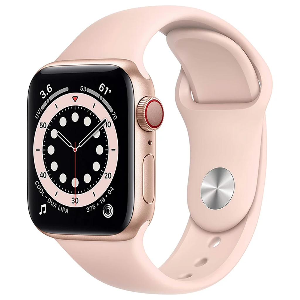فروش نقدی و اقساطی ساعت هوشمند اپل واچ سری 6 مدل 40mm Aluminum Case with Sport silicone Band