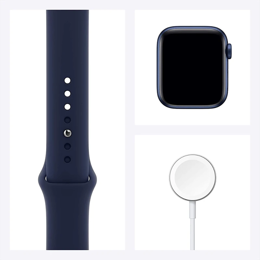 فروش نقدی و اقساطی ساعت هوشمند اپل واچ سری 6 مدل 40mm Aluminum Case with Sport silicone Band