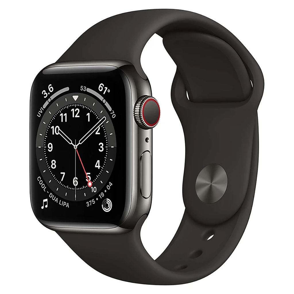 فروش نقدی و اقساطی ساعت هوشمند اپل واچ سری 6 مدل 40mm Aluminum Case with Sport silicone Band