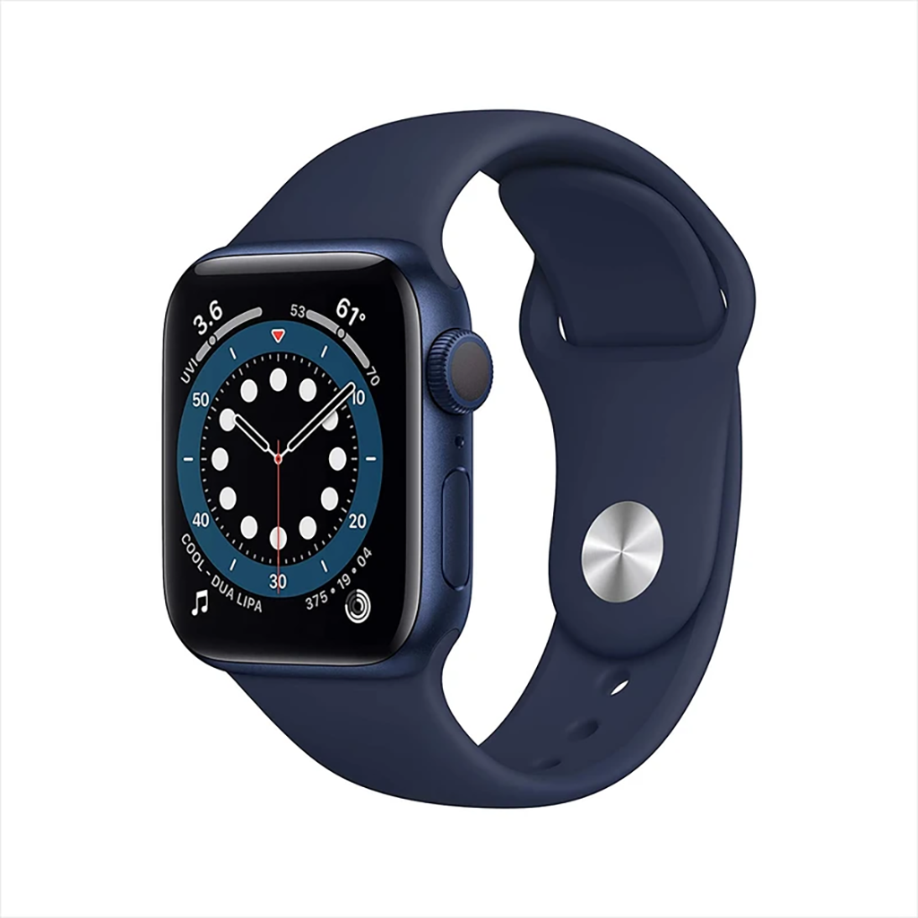 فروش نقدی و اقساطی ساعت هوشمند اپل واچ سری 6 مدل 40mm Aluminum Case with Sport silicone Band