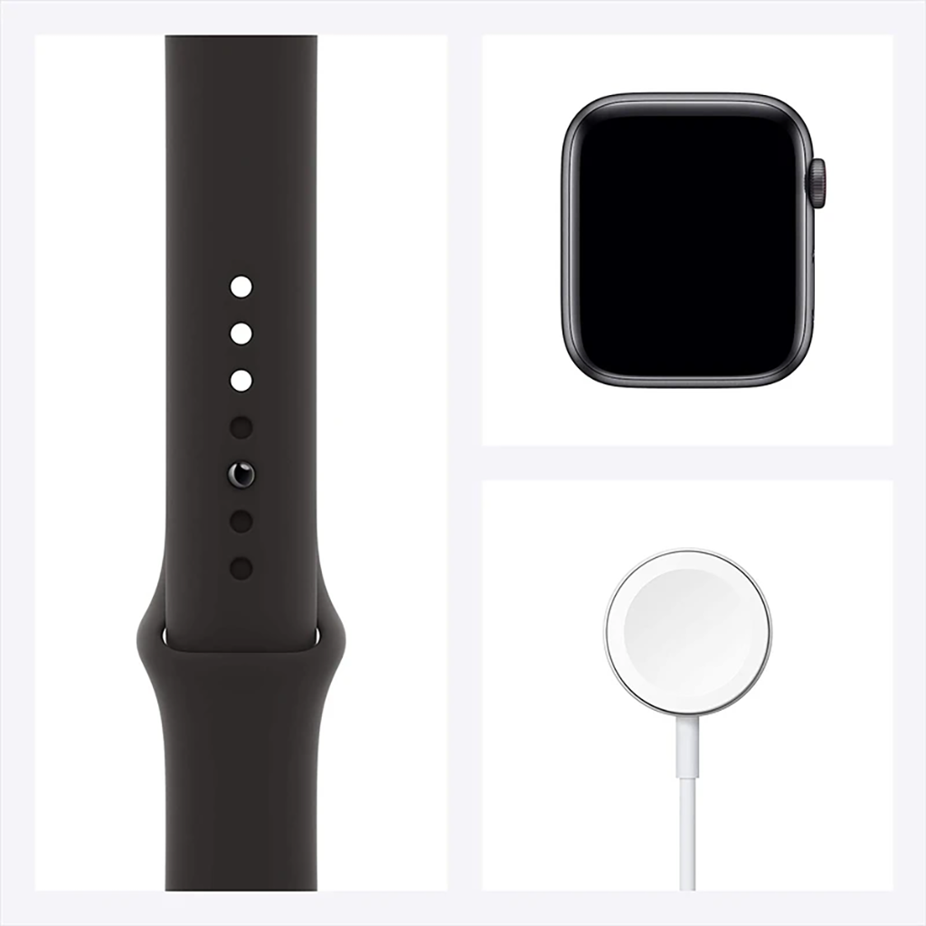 فروش نقدی و اقساطی ساعت هوشمند اپل واچ سری SE مدل 44mm Aluminum Case with Sport silicone Band