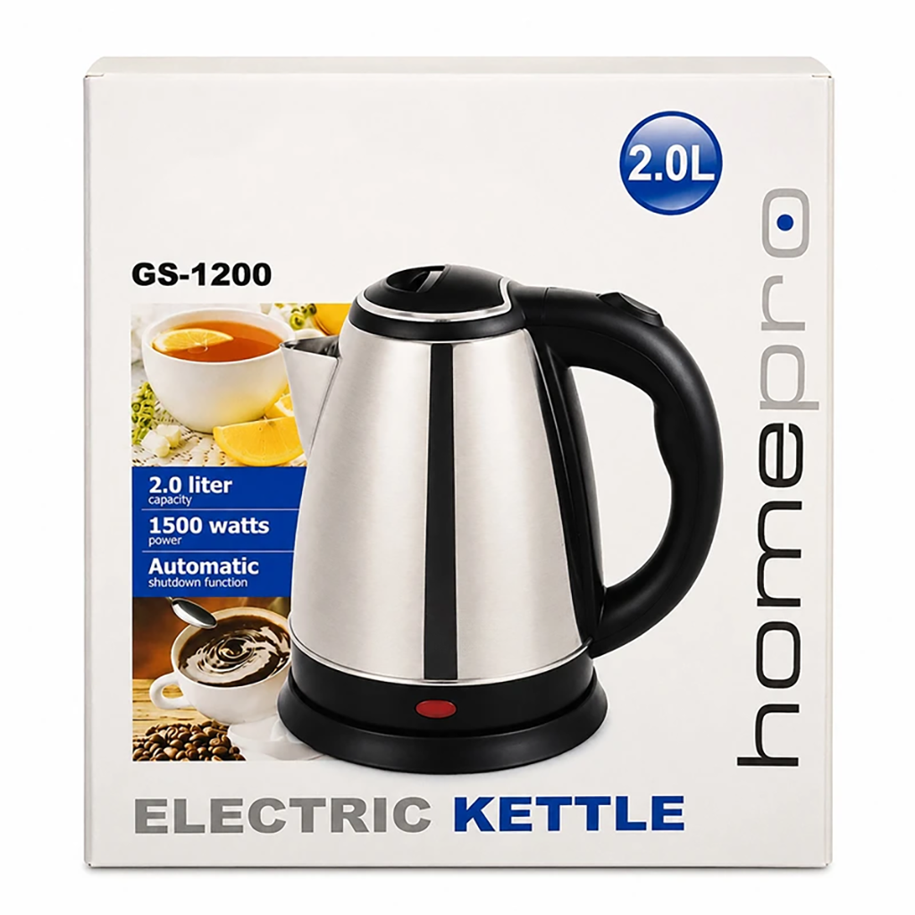 فروش نقدي و اقساطي کتری برقی مدل GS-1200 گنجایش 2 لیتر
