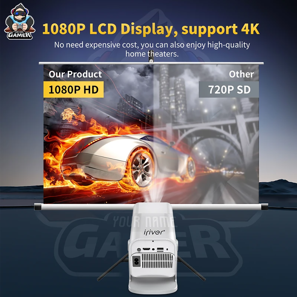 فروش نقدی و اقساطی مینی ویدئو پروژکتور آیریور مدل HCS350 PRO به همراه دسته بازی